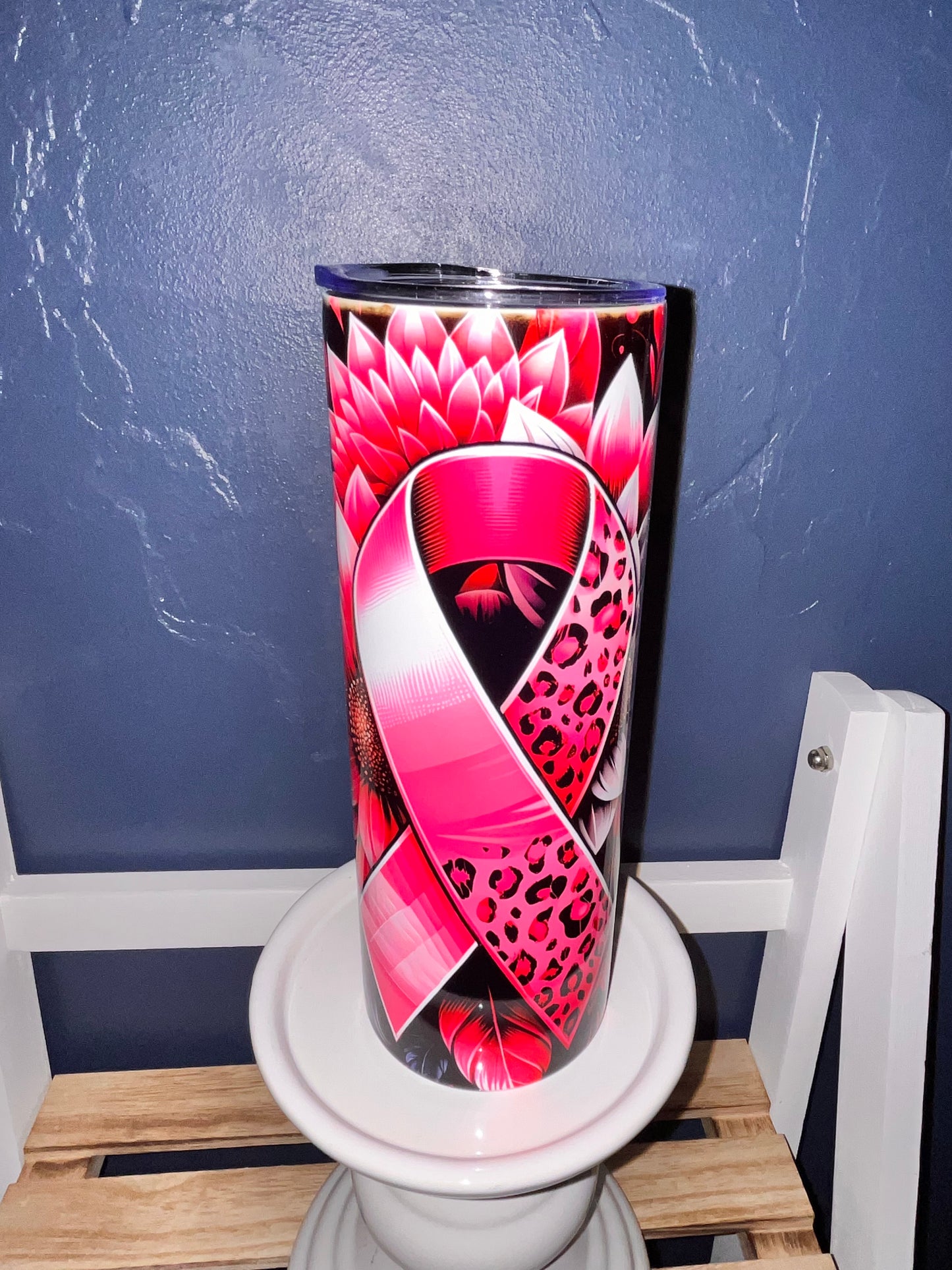 BREAST CANCER RIBBON TUMBLER
