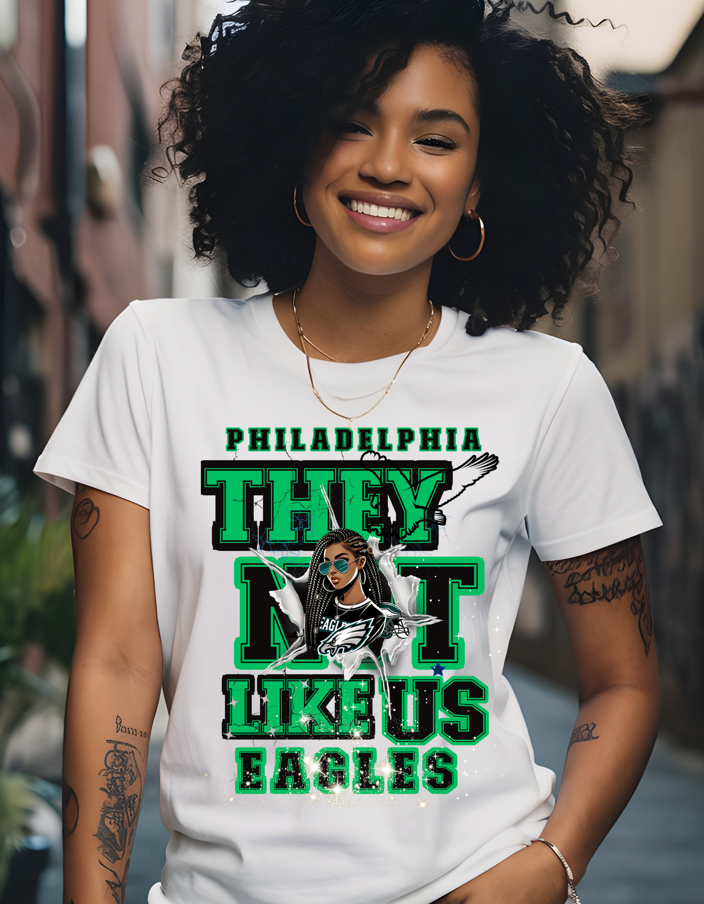 THEY NOT LIKE US EAGLES TSHIRT