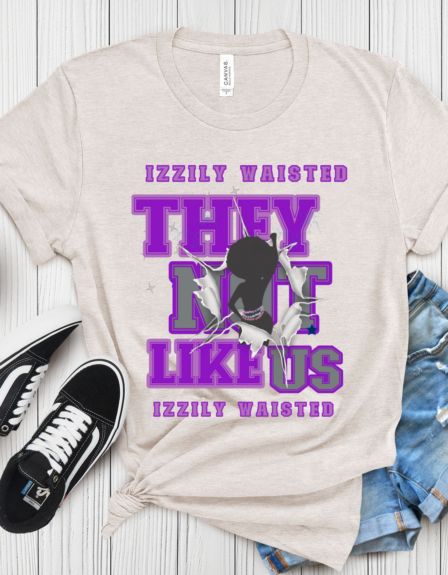 IZZILY WAISTED TSHIRT - PART OF MY TRIBE