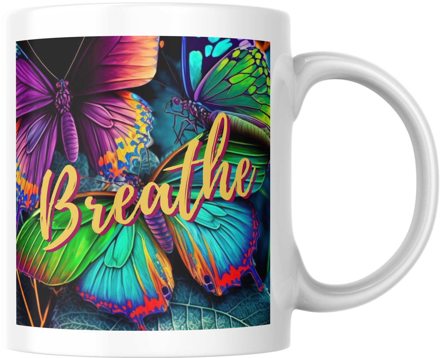 I Am Worthy Journal for Black Woman with Breathe Coffee Mug Bundle