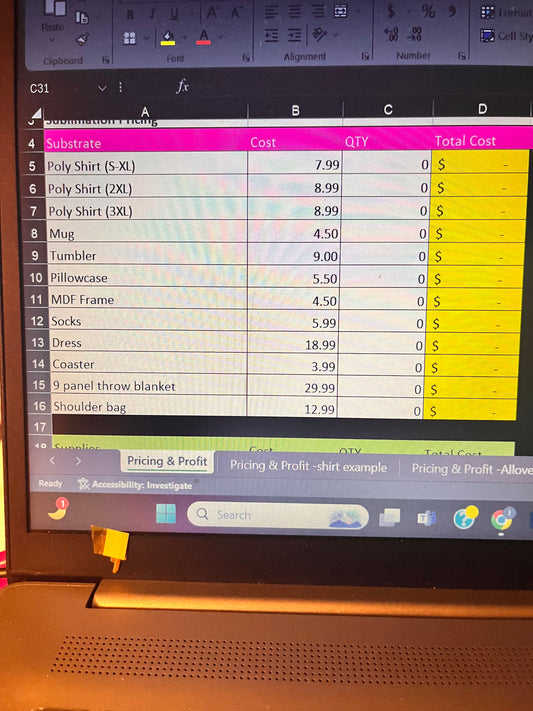 Craft Pricing Calculator