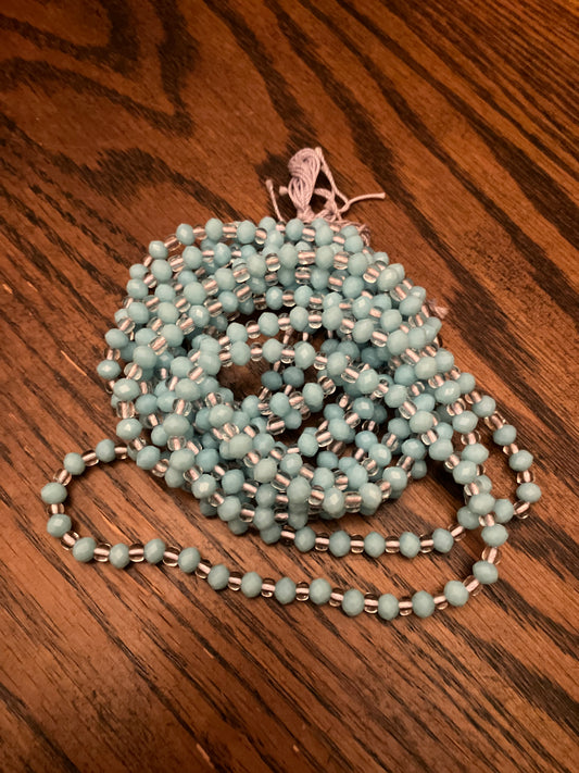 Baby Blue Crystal Waistbead