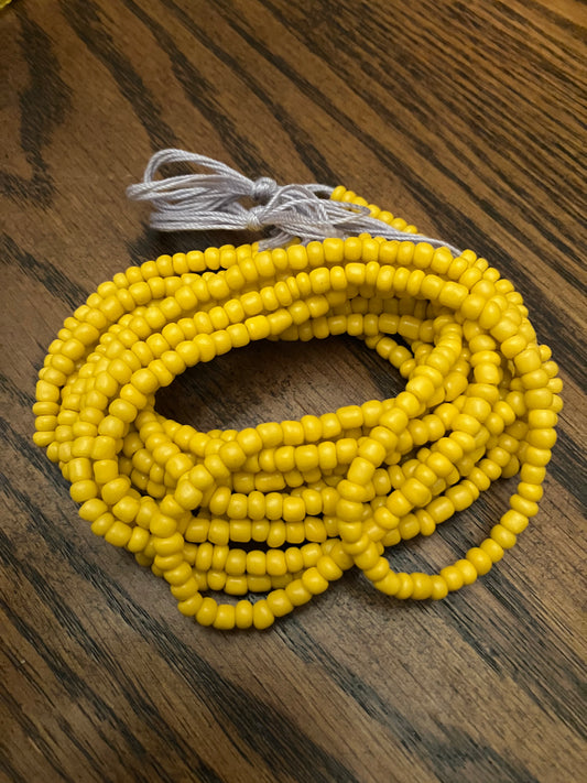 Yellow Seedbead Waistbead